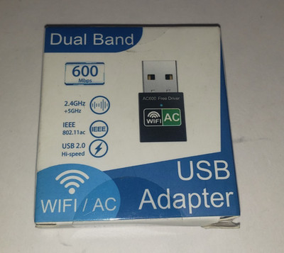 Generic Dual-Band 600Mbps USB WiFi Wireless Adapter NEW