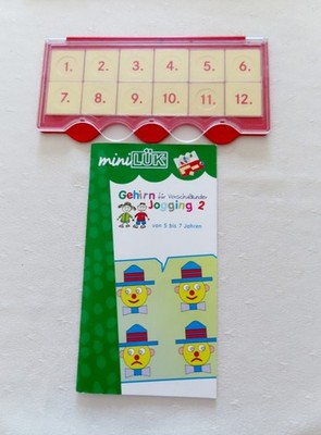 Mini Lük Kasten + 1 Heft *Gehirnjogging* Vorschule, Konzentration Lück 4-7 Jahre