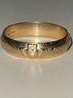Ireland Claddagh 14K Yellow Gold wedding band ring. Size 10.75.  No reserve! — photo 2