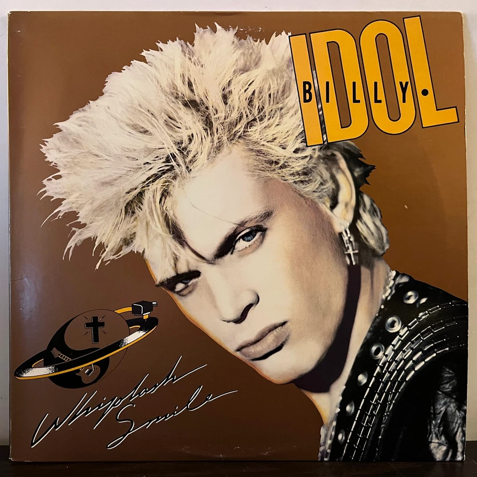 BILLY IDOL - Whiplash Smile (1986, Translucent Vinyl) - 12" Vinyl Record LP - EX - Image 2 of 4
