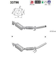 Katalysator AS 33796 für VW UP 121 122 BL1 BL2 BL3 123 LOAD SKODA CITIGO NF1 Mii