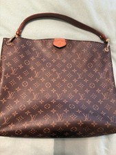 Louis Vuitton Monogram Brown Shoulder Bag Gol...