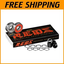 Skate Rated Bearings 8 Pack with Spacers  Washers
