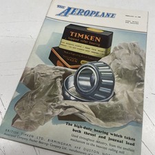 VINTAGE 1940s Aeroplane Plane War Magazine Advertisement Art WW2 Motor Junk Cafe