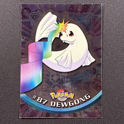 Dewgong #87   Topps Chrome TV Animation Edition Holo   Blue Logo   LP