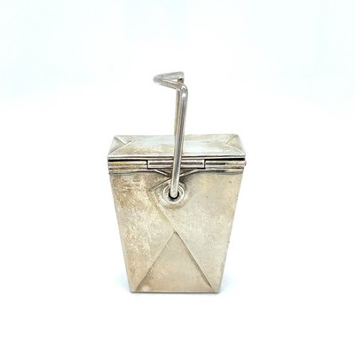 Tiffany & Co. Sterling Silver Chinese Takeout Pill Box Collectible