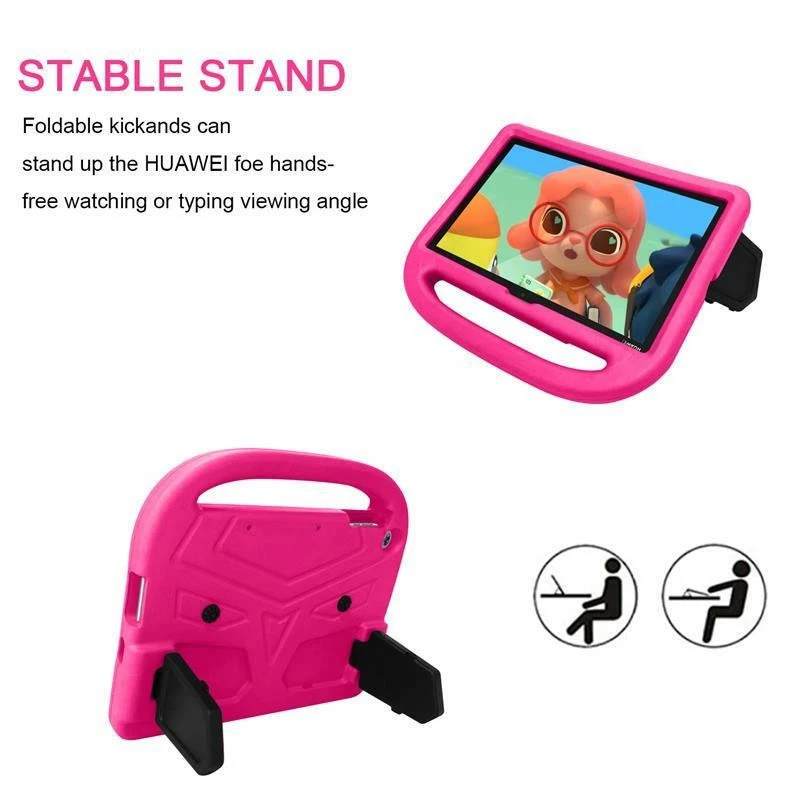 Huawei MatePad T10 10.1 Shockproof Protective Case Kids Heavy Duty Handle Cover - Image 2 of 4