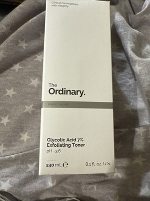 The Ordinary Glycolic Acid 7% Toning Solution 240ml | Exfoliating Toner NIB