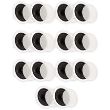 Theater Solutions TS80C Flush Mount Speakers with 8" Woofers Ceiling 7 Pairs
