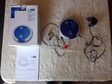Tragbarer  CD Player (Discman )  silber/blau     OKANO   Mod. No. CDP 710