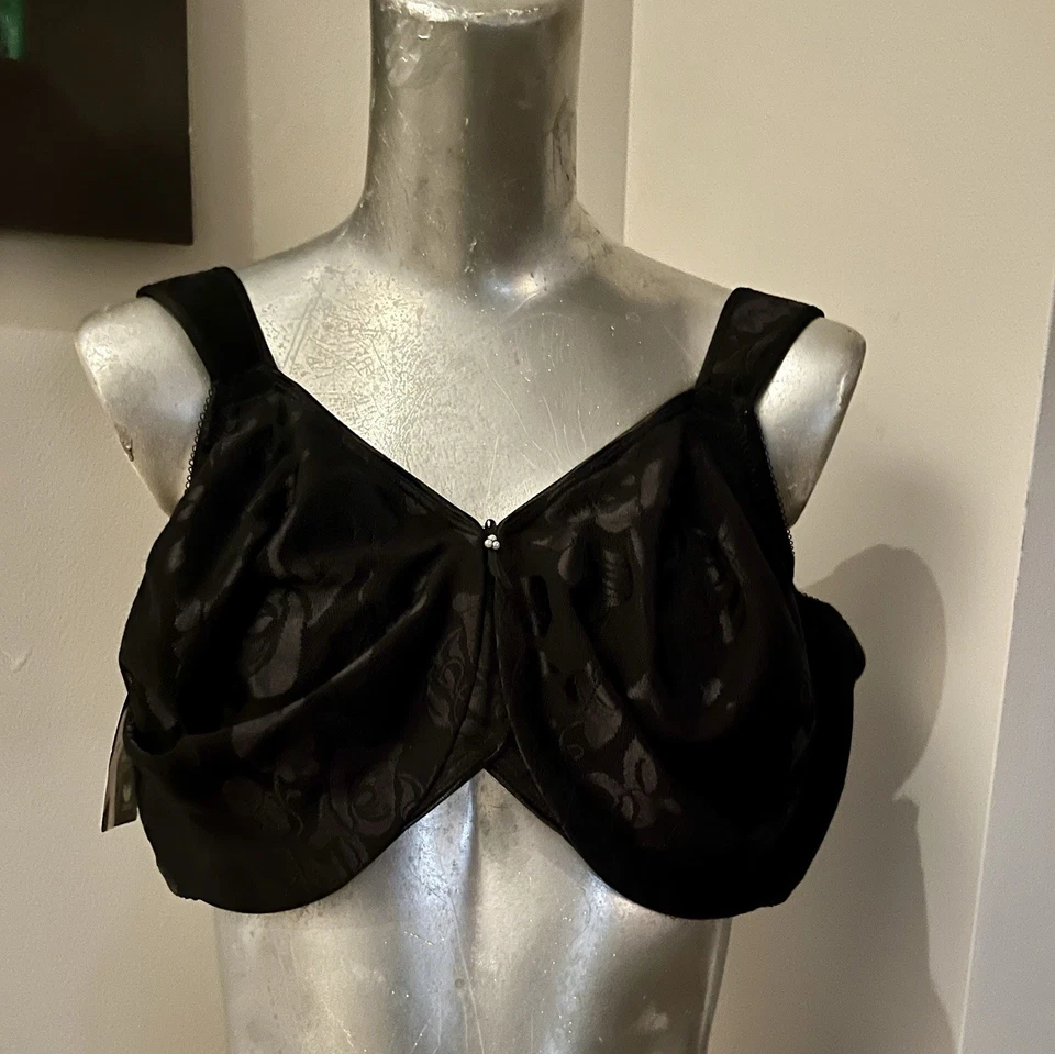 2 Wacoal Awareness Bras 黑白 带扩展器 36I 未磨损标签 — 第 2/4 张图片