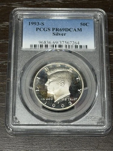 1993 S Kennedy Half Dollar Silver Proof PCGS PR69 Deep Cameo
