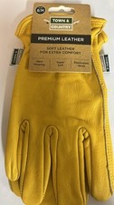 Town & Country Premium Leather  Gloves Size: Medium NEW