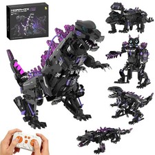 5-in-1 Robot Dinosaur Building Blocks STEM App Remote Control Transformable Y 8+