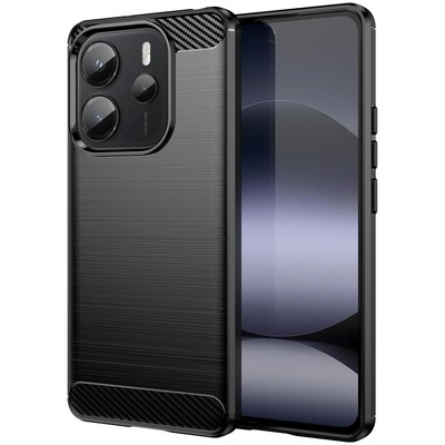 Hülle Carbon für Xiaomi Redmi Note 14 4G Schutzhülle Handy Case Cover Handyhülle