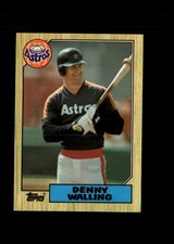 Denny Walling : 1987 Topps TIFFANY MLB Baseball Card #222 : Houston Astros