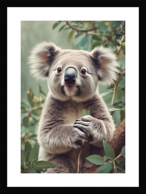 Intimer Koala gerahmtes Wandbild Poster Leinwanddruck Bild