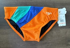 Speedo Men's Eco Endurance Swim Brief Size 28 Persimmon Orange New With Tags NWT