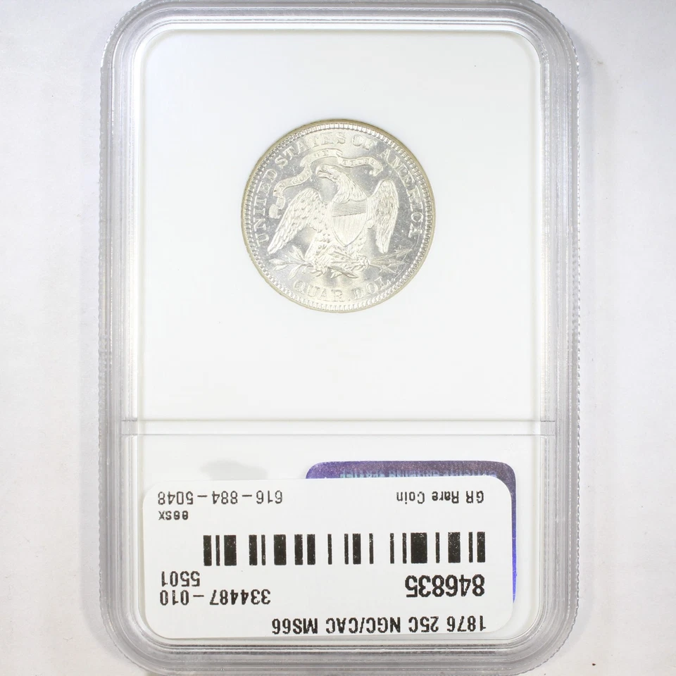 1876 25C NGC/CAC MS66 - Liberty Seated Quarter - Image 2 of 4