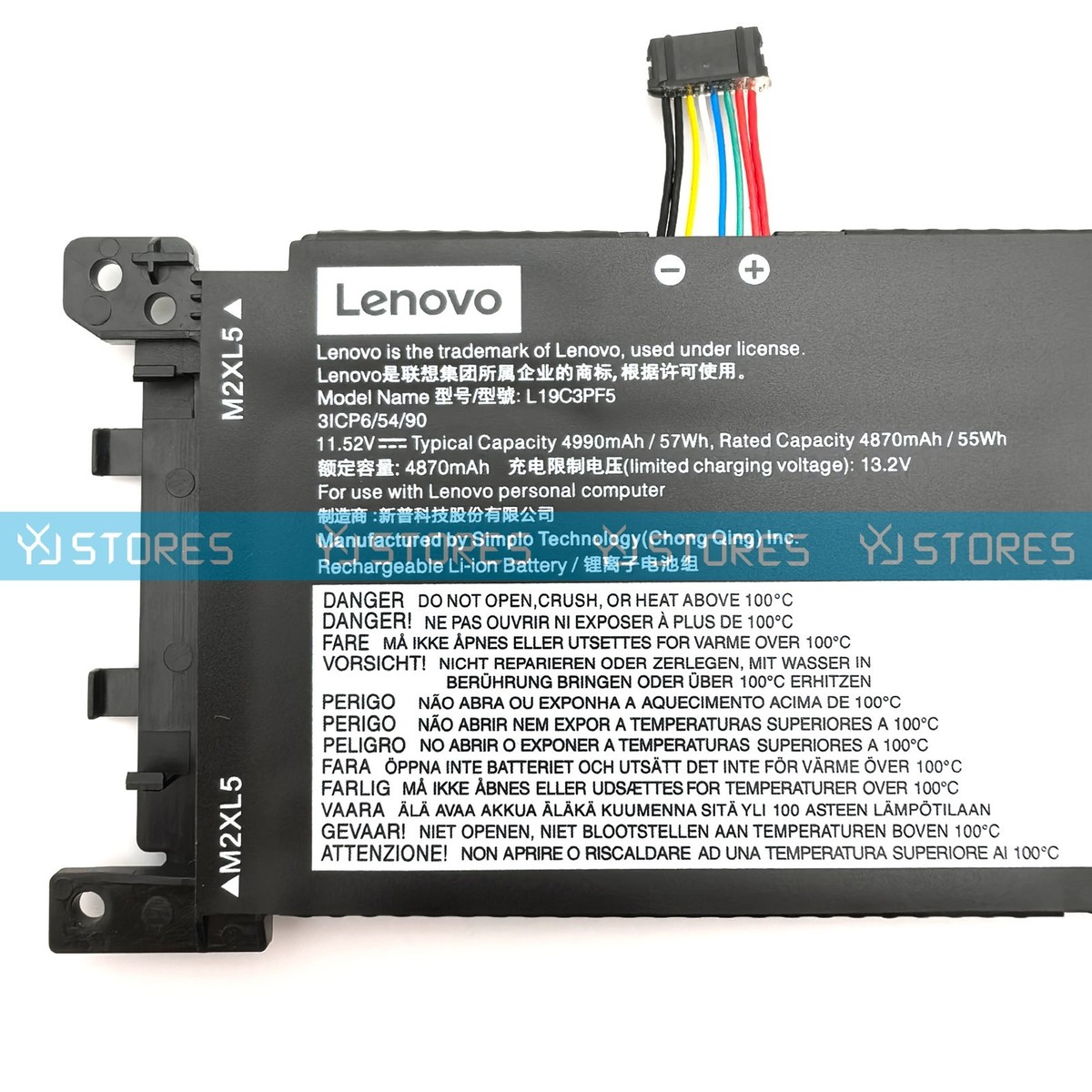 Genuine L19D3PF3 L19C3PF4 L19C3PF5 Battery for Lenovo ideapad