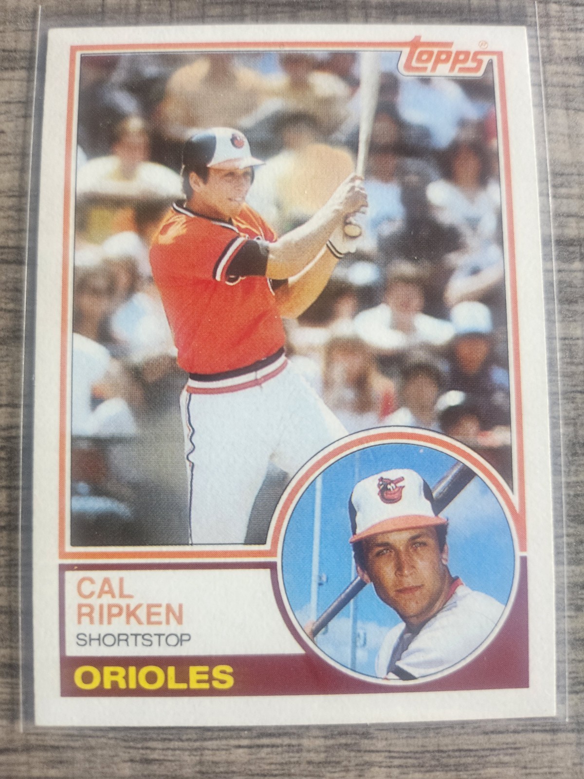 1983 Topps - Cal Ripken Jr. Baltimore Orioles Card #163 Hall of Fame