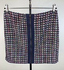 wie NEU! ESPRIT Gr. 38 Bouclé Rock bunt Wickelrock Tweed Pencil Skirt 91A