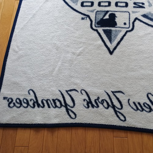 Vintage Biederlack New York Yankees World Series 2000 Decke Made In USA 76x53 - Bild 10 von 11