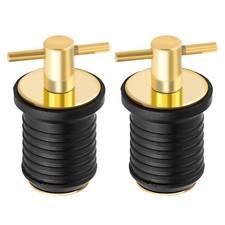 1inch Marine Drain Plug for Boats, T-Handle Marine Snap Plugs Brass/Stainless...