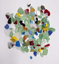 cultured Sea glass tumbles mixed sizes aquarium crafts multicolor jewelry art 1