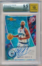 BARON DAVIS 2001-02 Topps PRISTINE Autographs #ABD BGS 9.5 AUTO 10