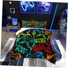 Bedding Sets for Boys Gaming Comforter Sets for Boys Kids Full Blue Red Green