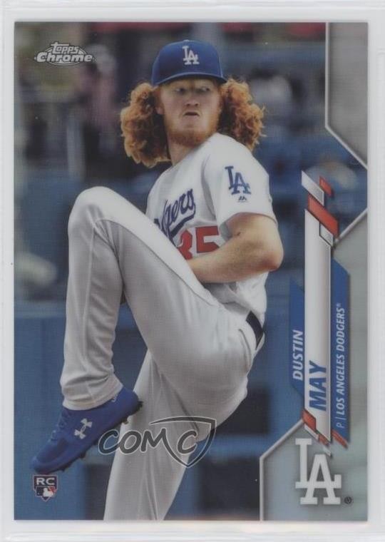 2020 Topps Chrome Refractor Dustin May #176 fo7