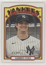 2021 Topps Heritage SP Team Name Color Swap Variation Gerrit Cole #249 y5m