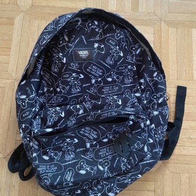 VANS Schulrucksack Unisex Peanuts Snoopy Design Schwarz Weiß