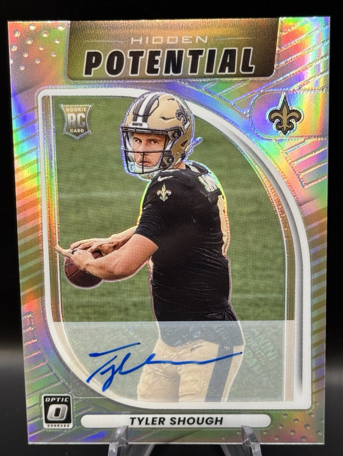 Tyler Shough 2025 Panini Donruss Optic #12 Hidden Potential Auto Rookie RC /199