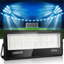 1000W LED Flood Lights Outdoor Waterproof Bright Stadium Square Wall Light 6500K
