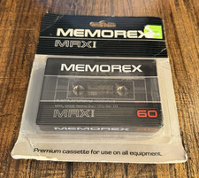 MEMOREX MRXI Cassette Tape 60 Minutes Brand New Sealed Blank Made in USA