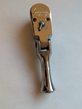 Snap-on Tools Fkf936 38 Drive Short Flex Head Ratchet 4.5 Chrome Usa Stubby