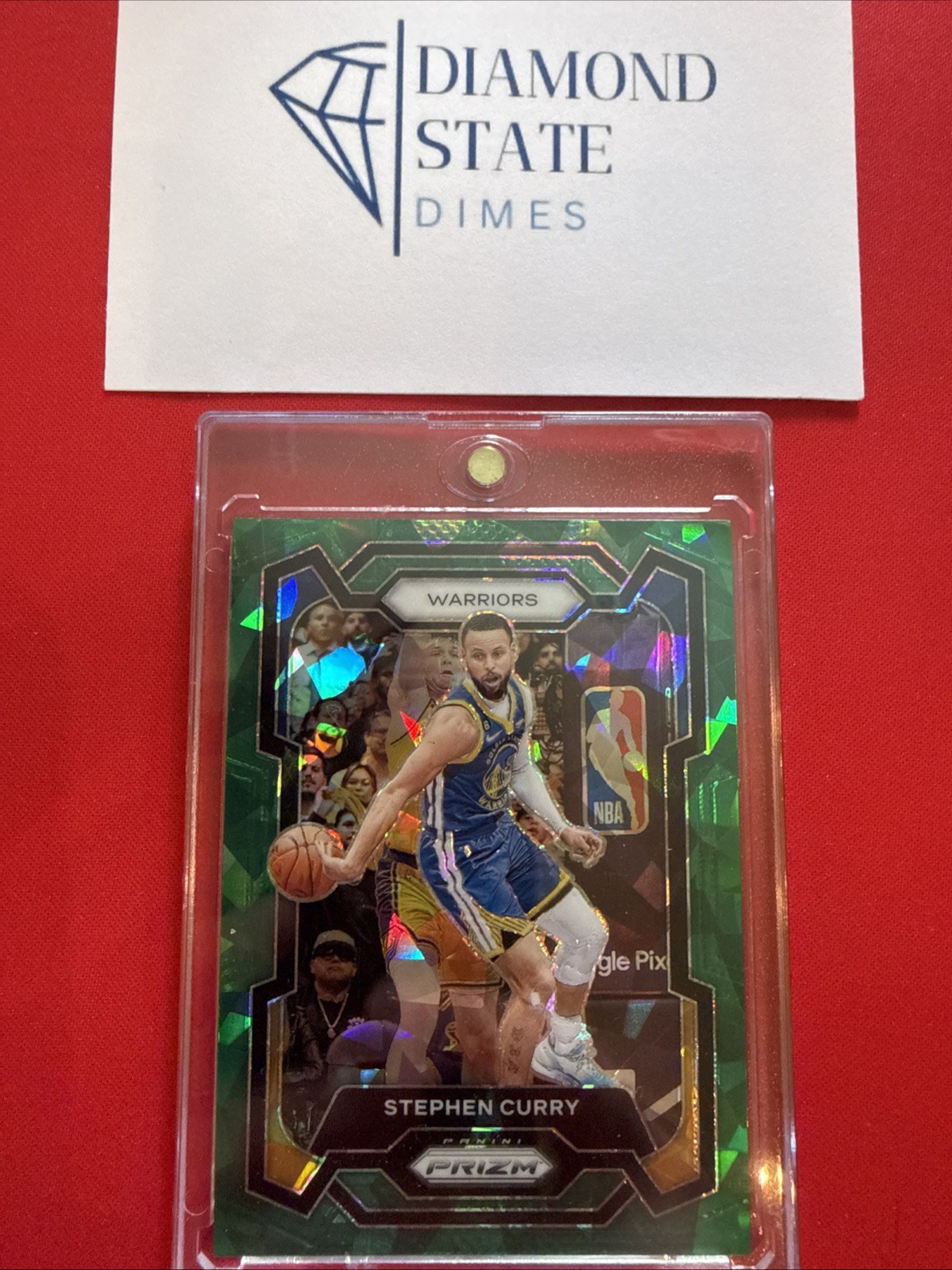 2023-24 Panini Prizm Stephen Curry #119 Green Ice Prizm