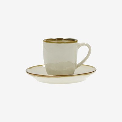 Tazza Da Caffè Rose E Tulipani Rosso Malaga – 90 Cc, In Stoneware, Adatta A Microonde E Forno