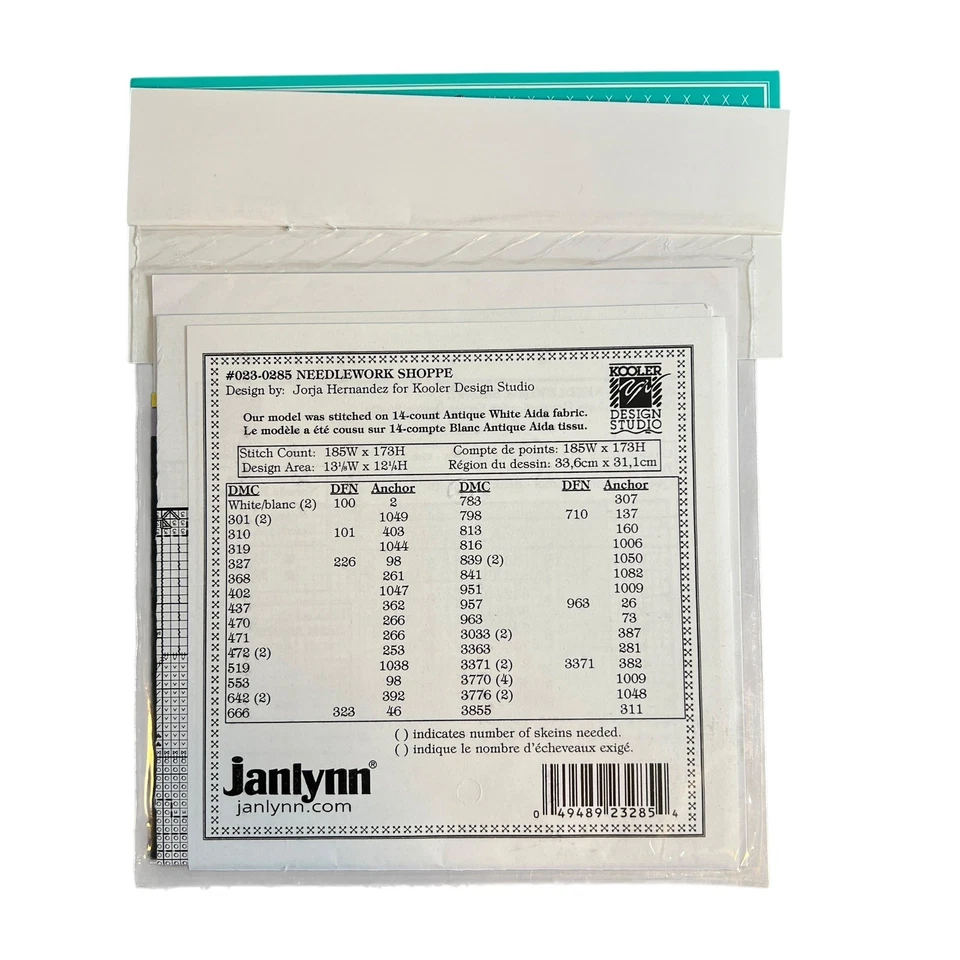 Janlynn Punto de Cruz Gráfico Aguja Shoppe Kooler Estudio de Diseño Just-a-Chart Foto 3 de 3