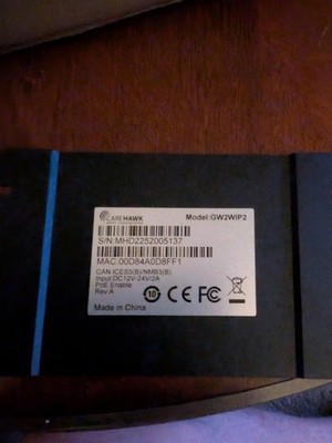 CareHawk GW2WIP2 Audio/Video Transmitter PoE SIP/NET WAN Ethernet Line Out