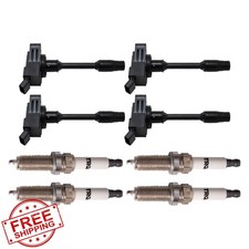 TRQ Ignition Coil Spark Plug Kit 8pc 2016-2021 Toyota Prius