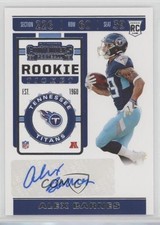2019 Panini Contenders Rookie Ticket Alex Barnes #254 Auto 0bt4