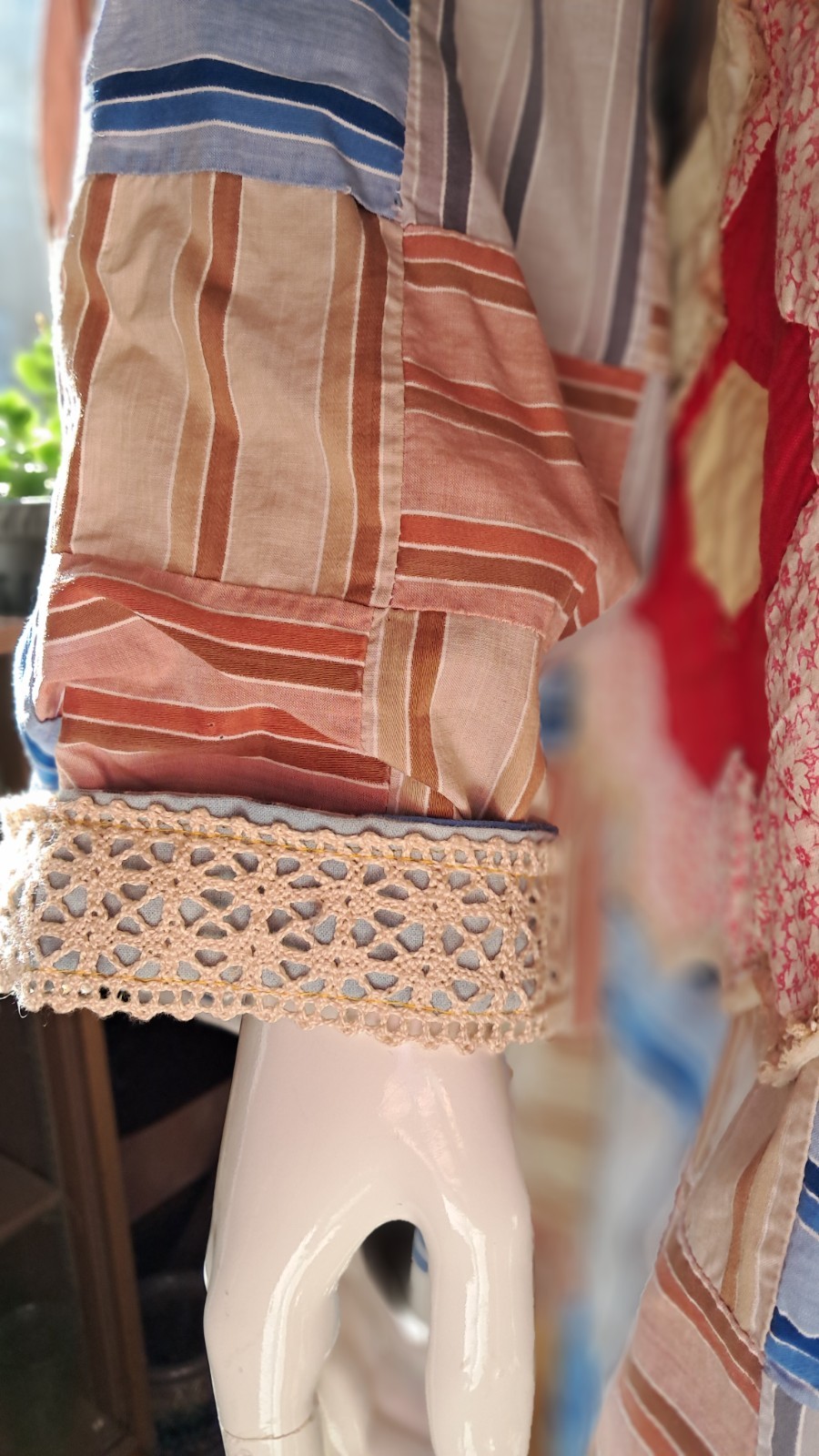 Handmade Upcycled Quilt Jacket Patchwork and Gran… - image 10