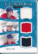 2011/12 Artifacts Nicklas Backstrom Alex Ovechkin Semin Tundra Trios Jersey