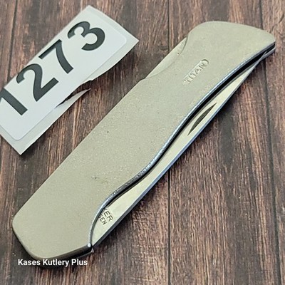 Boker Tree Brand Titan 2 Lockback Pocket Knife Solingen Germany Titanium Handle