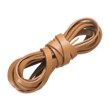Flat Leather Cord, 3.3 Yard 8mm Leather String Strips for DIY Crafts Khaki
