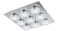 Eglo LED oggetto luminoso lampada da soffitto 9 luci plafoniera lampada 47 x 47 cm 94487