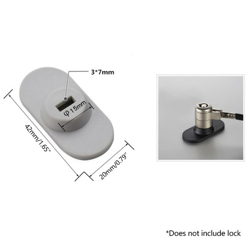 Laptop Tablet Anti-Theft Lock Hole Buckle Kit For Pad Tablets Notebook Safety - Afbeelding 7 van 9